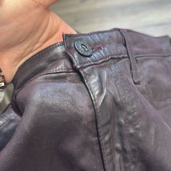 Adriano Goldschmied AG Wine Wax The Legging Ankle Super Skinny Jeans Size 31 🌺 - Picture 6 of 6